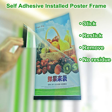 self adhesive poster frame