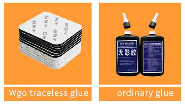 The difference between Wgo traceless tape and ordinary glue