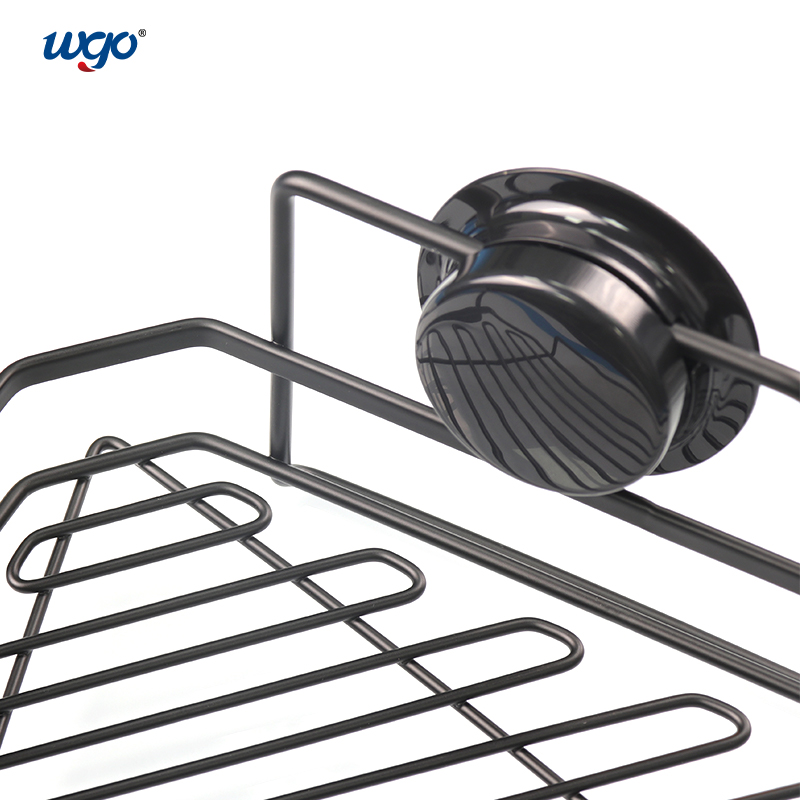 Stainless Steel Rust-free Washable Strongly Holding Power Bath Corner Shelf Suction